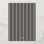 Luxury Save the Date | Modern Vertical Name 箔招待状 (裏面)