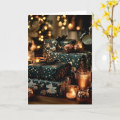 Luxury Seasonal Greeting Card カード (黄色い花)