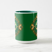 Luxury Shamrock St Patrick’s Day Shirt – caneca マグカップ (中央)