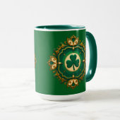 Luxury Shamrock St Patrick’s Day Shirt – caneca マグカップ (正面右)