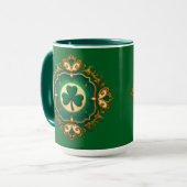 Luxury Shamrock St Patrick’s Day Shirt – caneca マグカップ (正面左)