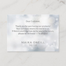 Luxury Silver《写真》ぼけ味感謝していは、購入に応じて 名刺