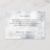 Luxury Silver《写真》ぼけ味感謝していは、購入に応じて 名刺 (正面)