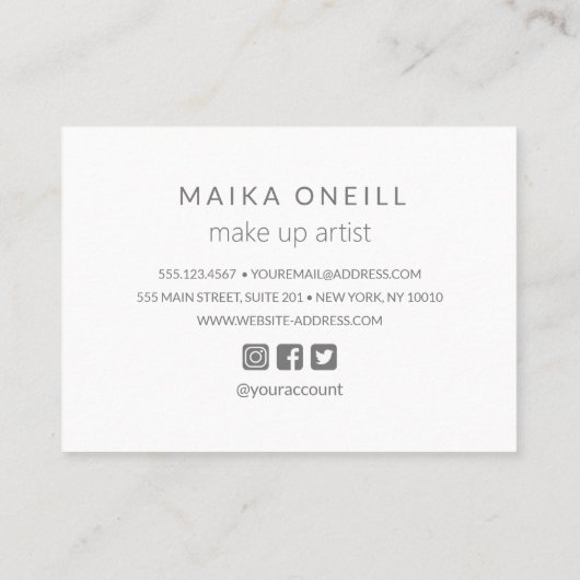 Luxury Silver《写真》ぼけ味感謝していは、購入に応じて 名刺 (裏面)