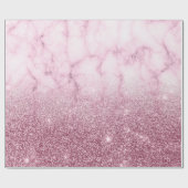 Luxury silver ombre glitter ラッピングペーパー (フラット)