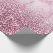 Luxury silver ombre glitter ラッピングペーパー (角)