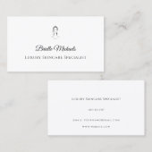 Luxury Skincare Specialist Minimal Elegant 名刺 (正面/裏面)