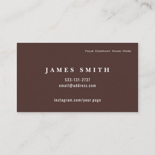 Luxury Small Business Business Card | Editable 名刺 (裏面)