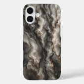 Luxury Smoky Black Agate Phone Case Dramatic  Case-Mate iPhoneケース (裏面)
