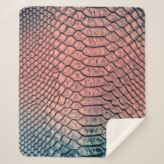Luxury snake skin texture backgroundtexture,leathe シェルパブランケット (正面)