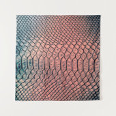Luxury snake skin texture backgroundtexture,leathe タペストリー (正面(横))
