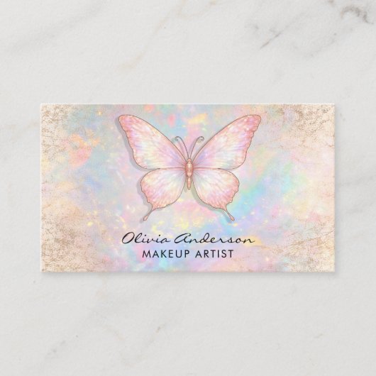 Luxury Soft Opal logo Butterfly Chic               名刺 (正面)