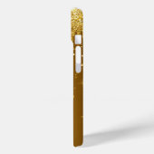 Luxury Sparkle Gold Glitter Drip Gift for her Case-Mate iPhoneケース (裏面 / 左)