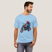 🏍️ Luxury Sport Motorcycle Rider Premium Motion Tシャツ (正面フル)