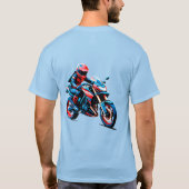 🏍️ Luxury Sport Motorcycle Rider Premium Motion Tシャツ (裏面)