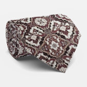 Luxury Statement Burgundy Moroccan Neck Tie ネクタイ (ロール)