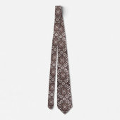 Luxury Statement Burgundy Moroccan Neck Tie ネクタイ (裏面)