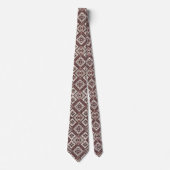 Luxury Statement Burgundy Moroccan Neck Tie ネクタイ (正面)