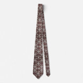 Luxury Statement Burgundy Moroccan Neck Tie ネクタイ (正面)