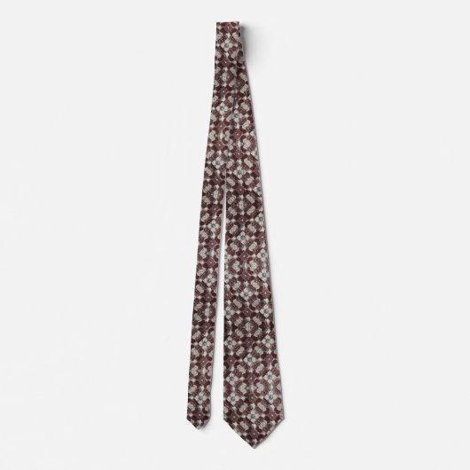 Luxury Statement Burgundy Moroccan Neck Tie ネクタイ (裏面)
