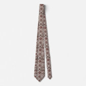 Luxury Statement Burgundy Moroccan Neck Tie ネクタイ (正面)