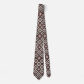 Luxury Statement Burgundy Moroccan Neck Tie ネクタイ (正面)