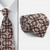 Luxury Statement Burgundy Moroccan Neck Tie ネクタイ