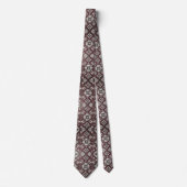 Luxury Statement Burgundy Moroccan Neck Tie ネクタイ (正面)