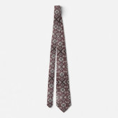 Luxury Statement Burgundy Moroccan Neck Tie ネクタイ (裏面)