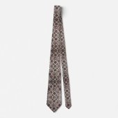 Luxury Statement Burgundy Moroccan Neck Tie ネクタイ (正面)