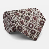 Luxury Statement Burgundy Moroccan Neck Tie ネクタイ (ロール)