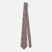 Luxury Statement Burgundy Moroccan Neck Tie ネクタイ (正面)