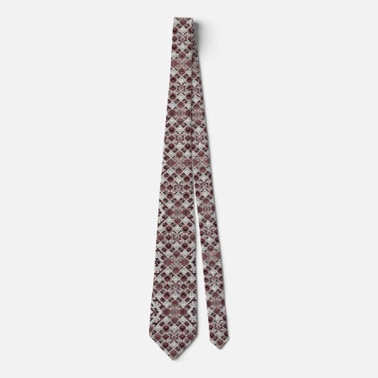 Luxury Statement Burgundy Moroccan Neck Tie ネクタイ (正面)