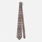 Luxury Statement Burgundy Moroccan Neck Tie ネクタイ (正面)