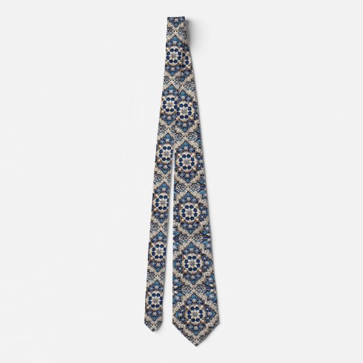 Luxury Statement Moroccan Diamond Neck Tie ネクタイ (裏面)