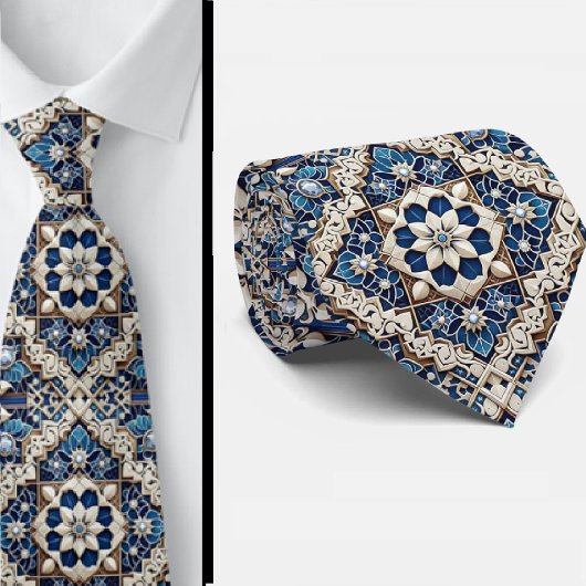 Luxury Statement Moroccan Diamond Neck Tie ネクタイ