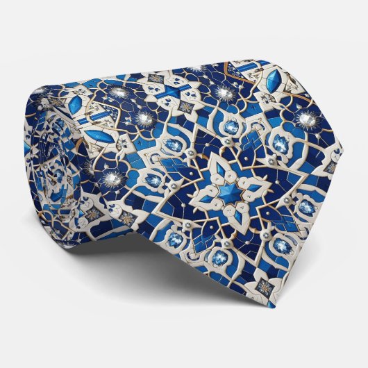 Luxury Statement Moroccan Diamond Neck Tie ネクタイ (ロール)