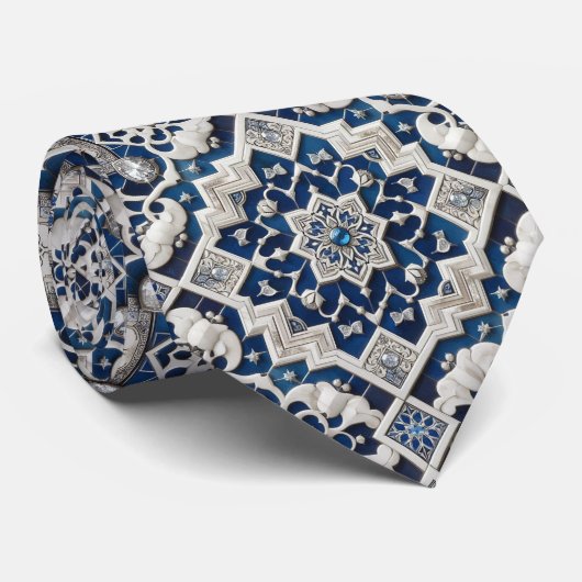 Luxury Statement Moroccan Diamond Neck Tie ネクタイ (ロール)