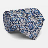 Luxury Statement Moroccan Tiled Faux Silk Neck Tie ネクタイ (ロール)