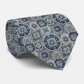 Luxury Statement Moroccan Tiled Faux Silk Neck Tie ネクタイ (ロール)