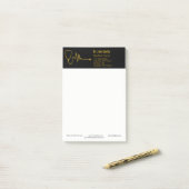 Luxury Stethoscope Gold ECG Wave EKG Line Medical ポストイット (デスク上)
