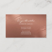 Luxury Stylish Script Bronze Business Card 名刺 (正面)