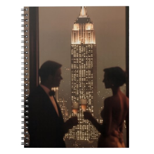 Luxury Success Couple Aesthetic Business Notebook ノートブック (正面)