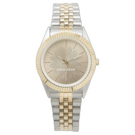 Luxury Sunray Guilloché Gold Watch Face 腕時計