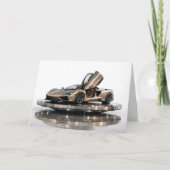 Luxury Supercar  – Champagne Gold Hypercar  カード (正面)