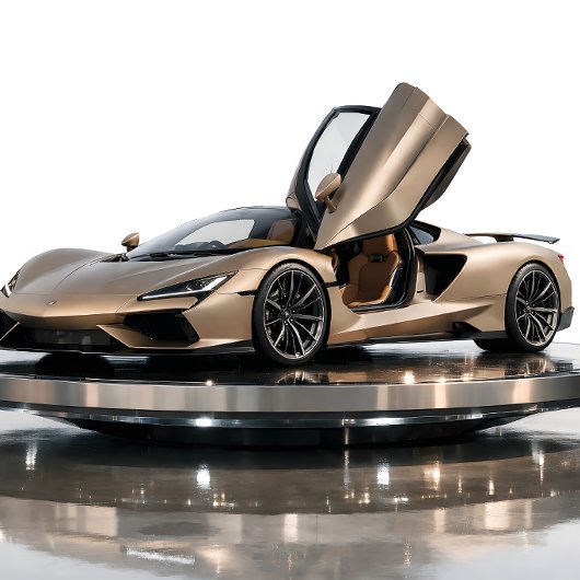 Luxury Supercar  – Champagne Gold Hypercar  カード