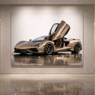 Luxury Supercar  – Champagne Gold Hypercar  カード