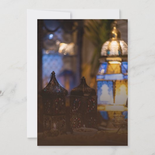 Luxury Table Setting Ramadan Iftar Invitation 招待状 (裏面)