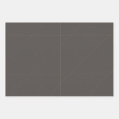 Luxury Tailored Seam Geometry in Warm Charcoal ラッピングペーパーシート (正面)