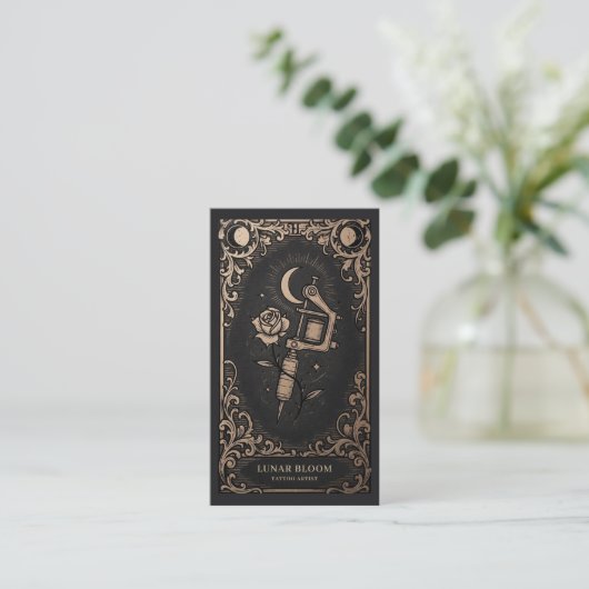 Luxury Tattoo Artist| Vintage Celestial 名刺 (スタンド正面)